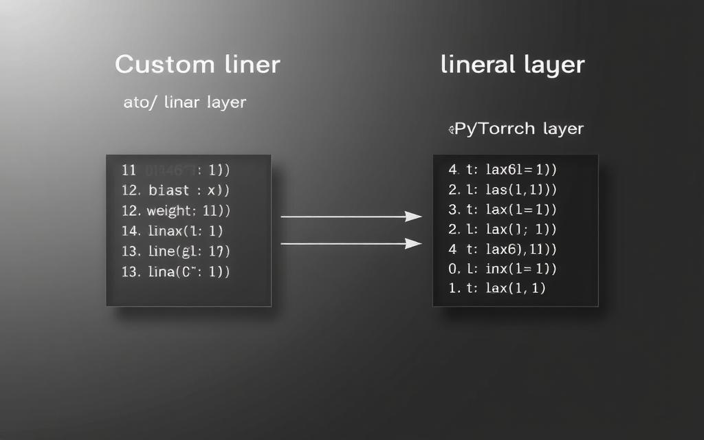 custom vs PyTorch linear layer comparison