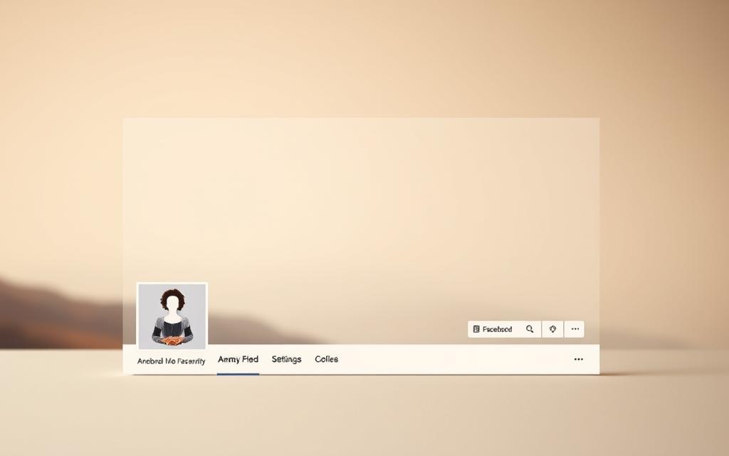 simplified Facebook interface